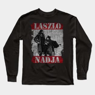 TEXTURE ART - Laszlo and Nadja Bat Long Sleeve T-Shirt